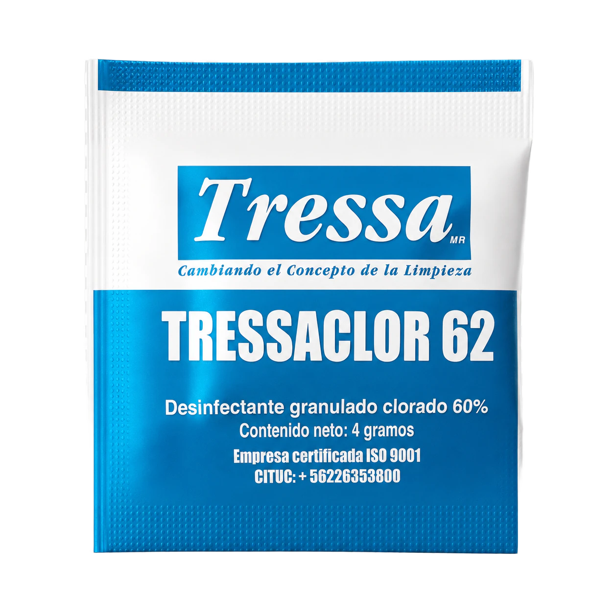 TRESSACLOR 62, desinfectantes clorados, Tressa Medical