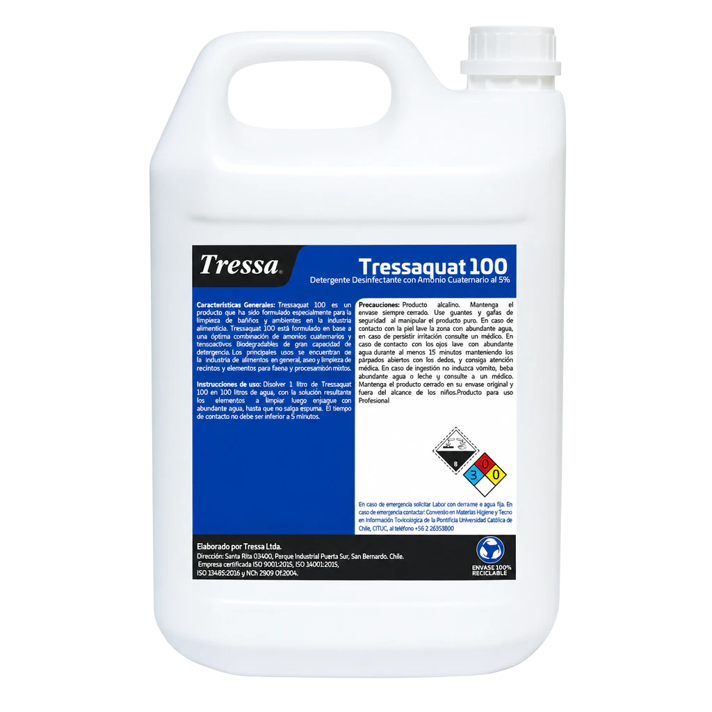 TRESSAQUAT 100 5 LT, amonios cuaternarios